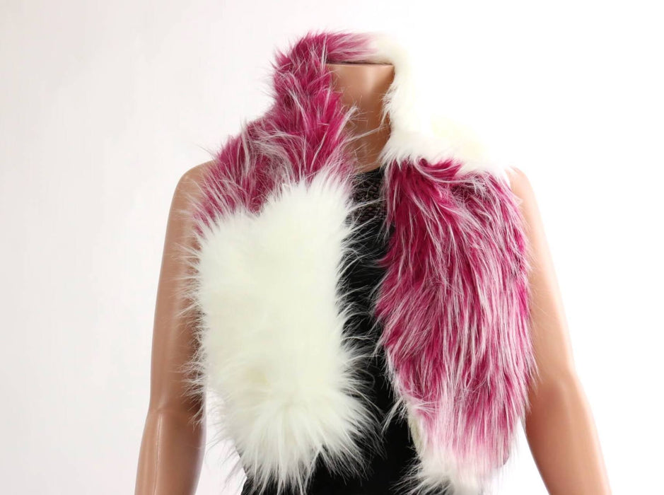 Two-tone Fur Scarf  #FSS20404 (PC)
