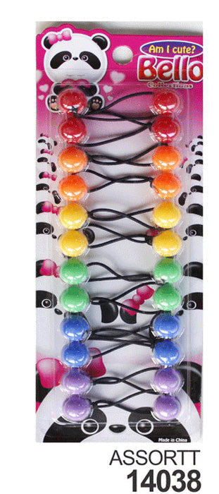 10 Ball / 16mm Ball Ponytail Holders