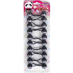 8 Ball / 20mm Ball Ponytail Holders - Multiple Colors (12PC)