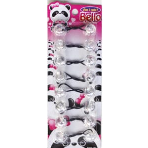 8 Ball / 20mm Ball Ponytail Holders - Multiple Colors (12PC)