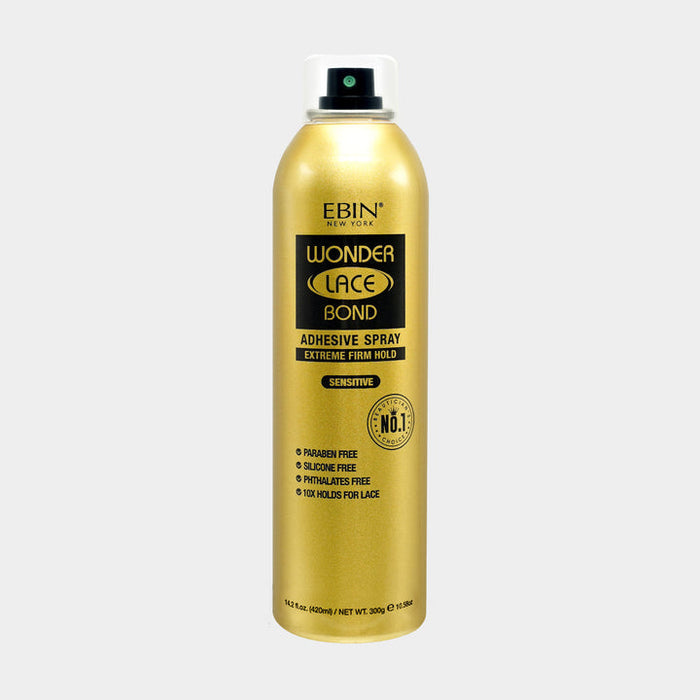 Ebin Wonder Lace Bond Adhesive Spray Extreme Firm Hold Sensitive
